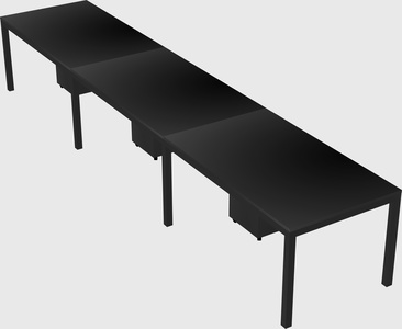 Rectangular desk