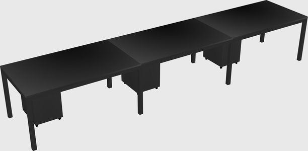 Rectangular desk