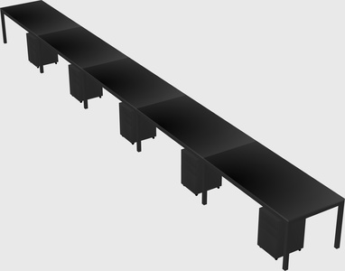 Rectangular desk