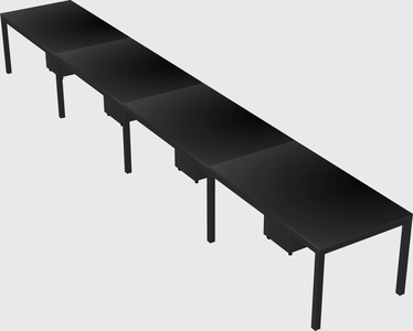 Rectangular desk