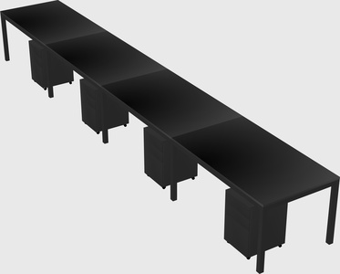 Rectangular desk