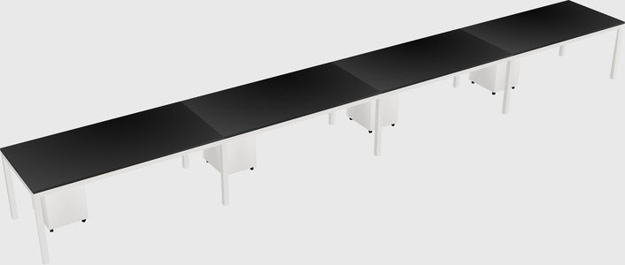 Rectangular desk