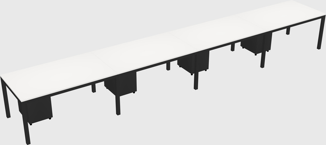 Rectangular desk
