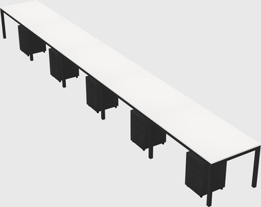 Rectangular desk