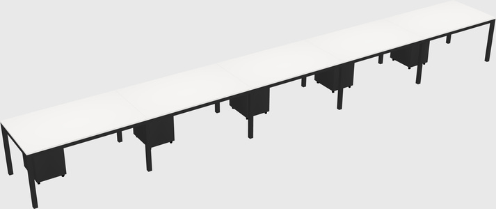 Rectangular desk