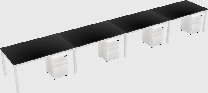 Rectangular desk