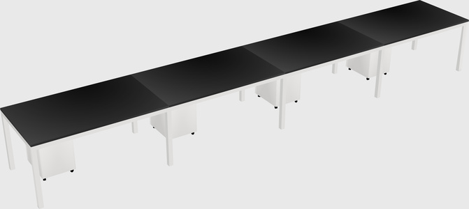Rectangular desk
