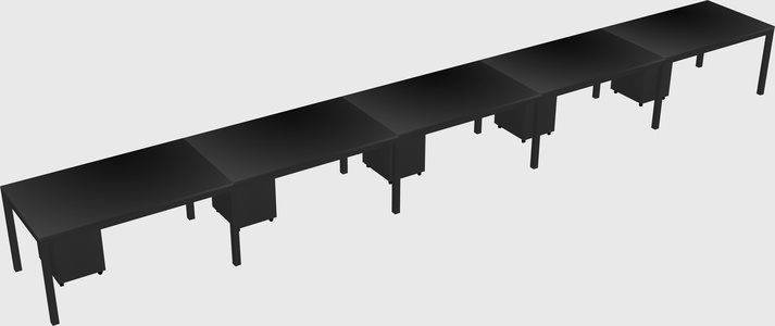 Rectangular desk
