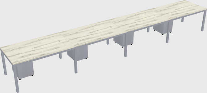 Rectangular desk