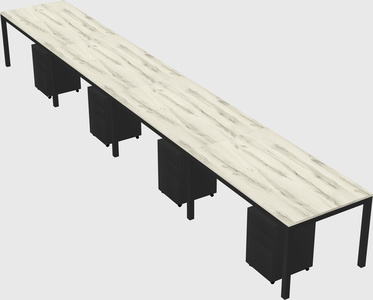 Rectangular desk