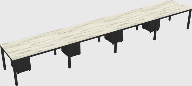 Rectangular desk