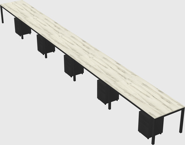 Rectangular desk