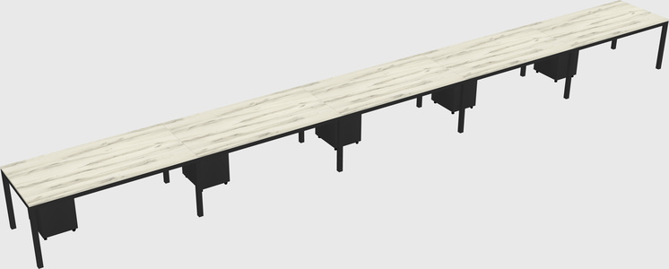 Rectangular desk