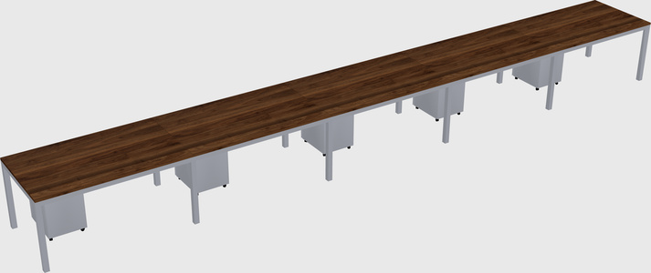 Rectangular desk