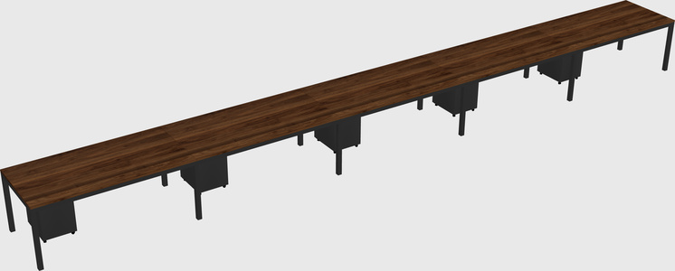 Rectangular desk