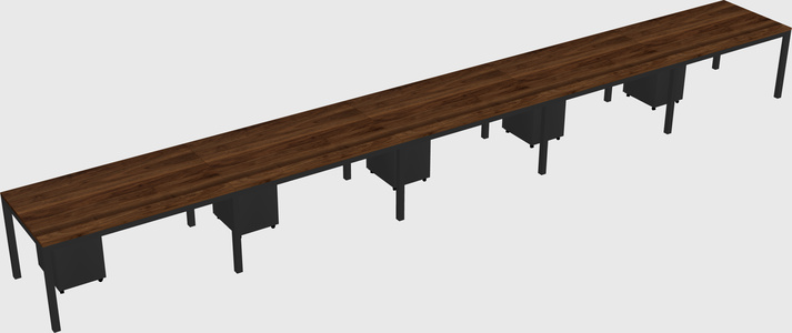 Rectangular desk