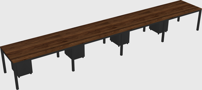 Rectangular desk