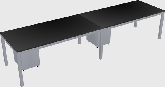 Rectangular desk