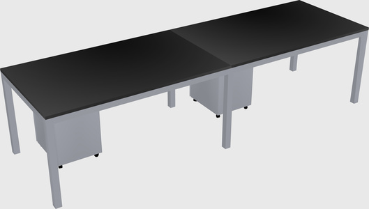 Rectangular desk