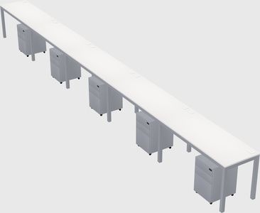 Rectangular desk