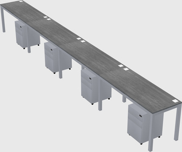 Rectangular desk