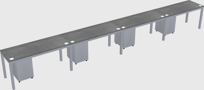 Rectangular desk