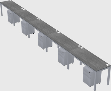 Rectangular desk