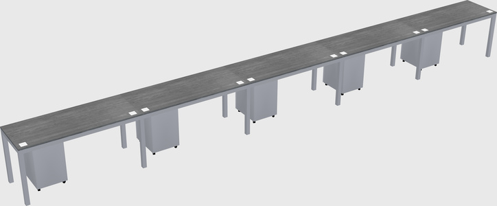 Rectangular desk