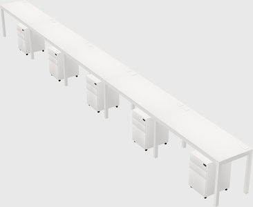 Rectangular desk