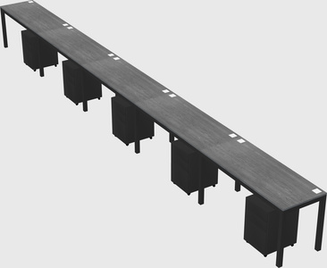 Rectangular desk