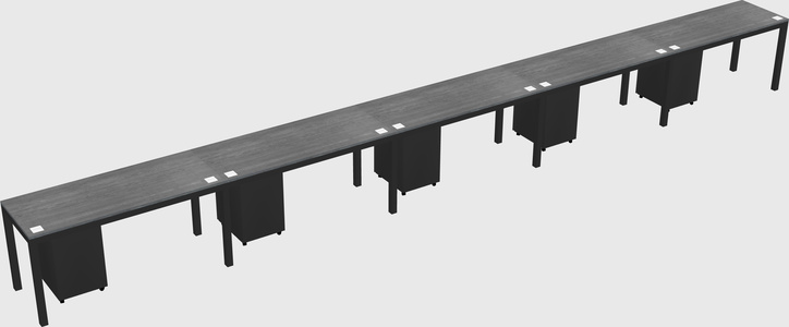 Rectangular desk