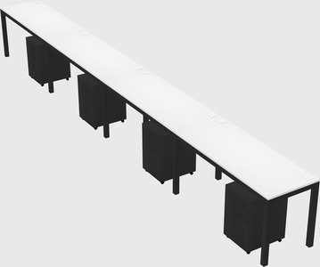 Rectangular desk