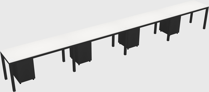 Rectangular desk