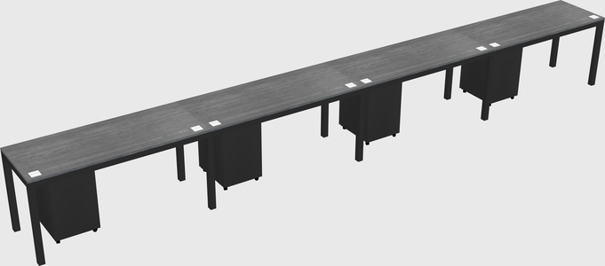 Rectangular desk