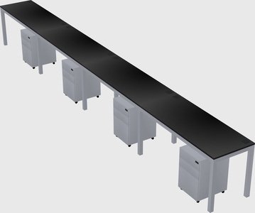 Rectangular desk
