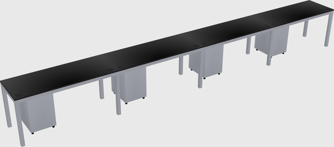 Rectangular desk