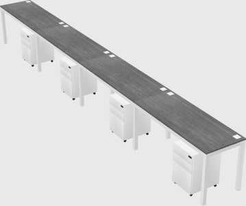 Rectangular desk