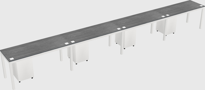 Rectangular desk