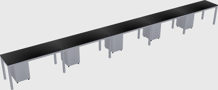 Rectangular desk
