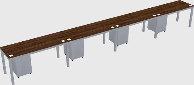 Rectangular desk
