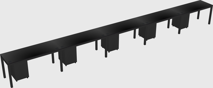 Rectangular desk