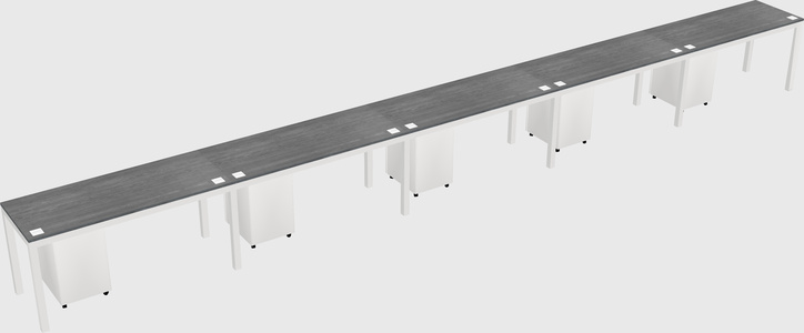 Rectangular desk