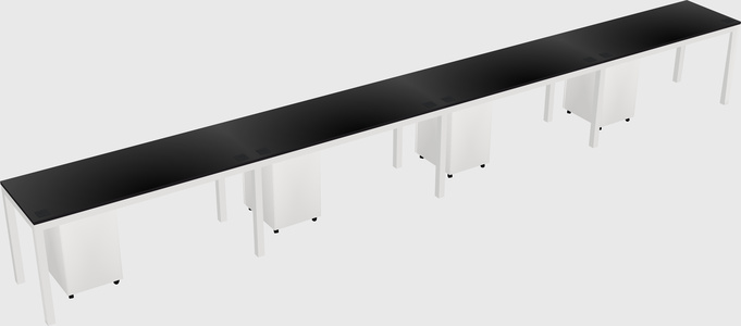 Rectangular desk
