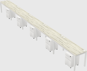 Rectangular desk