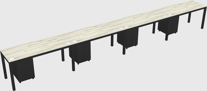 Rectangular desk