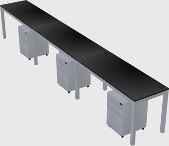 Rectangular desk