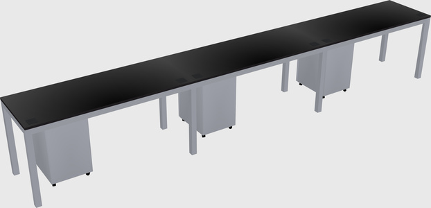 Rectangular desk