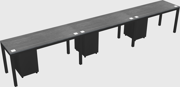 Rectangular desk