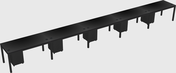 Rectangular desk