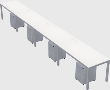 Rectangular desk